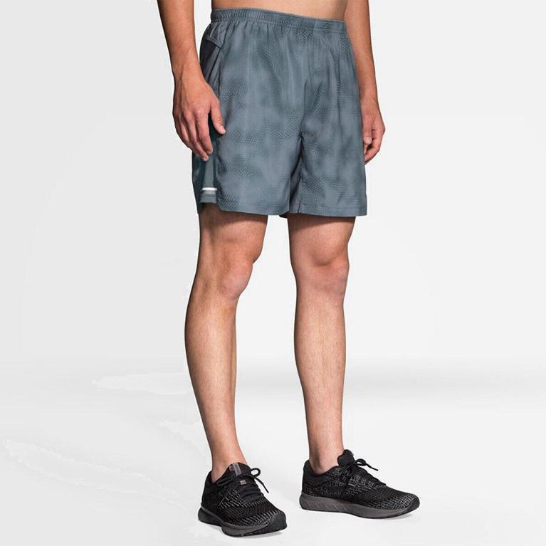 Brooks Sherpa 7 2-In-1 Hardloopshorts voor Heren Grijs (FSZPJ-8713)